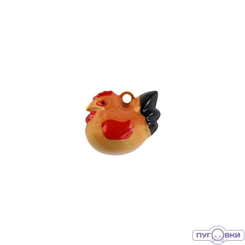 Бубенчик декоративный мет. Петушок, 5шт/уп Астра