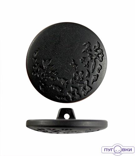 888 Пуговица на ножке черная