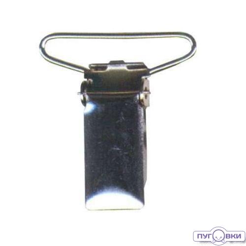 Зажим для подтяжек 6632  никель