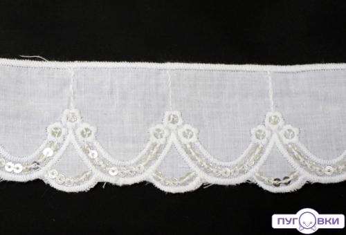 Шитье  однотонное с пайетками СLA 4171 (распродажаДУ)