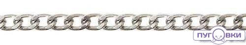 Цепь декоративная звено с гранями (металл)