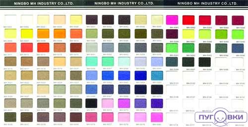 Карта цветов - Лента контактная Айрис